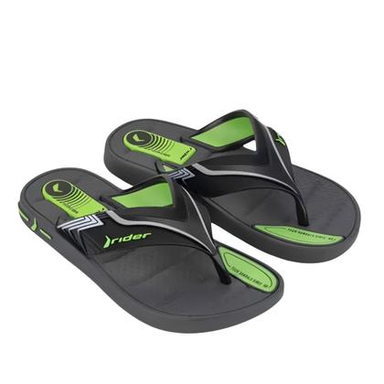 Imagem de Chinelo Rider Sprint Grafite Preto Verde Conforto Kids