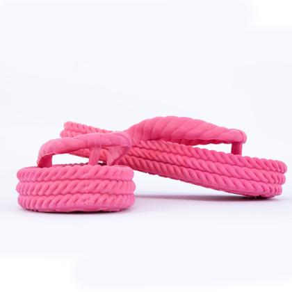 Imagem de Chinelo Sandália Feminina Estilo Nuvem Tiras Trançado