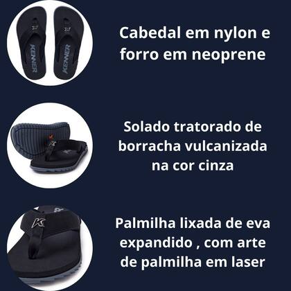 Imagem de Chinelo Sandália Kenner Kivah - Cinza