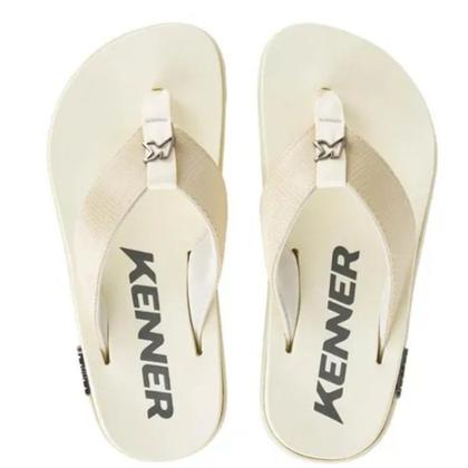 Imagem de Chinelo Sandália Masculino Kivah Kenner - Branco Off