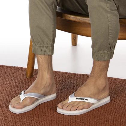 Imagem de Chinelo Sandálias Havaianas Dual ORINGINAL Cor:Verde Oliva/LaranjaTamanho:43/44