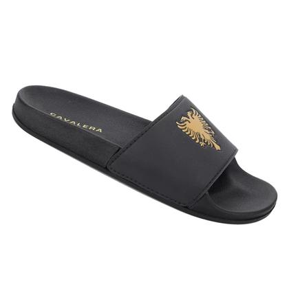 Imagem de Chinelo Slide Cavalera Preto e Dourado
