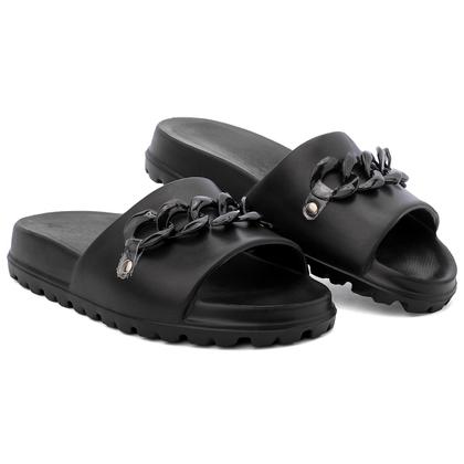 Imagem de Chinelo Slide com corrente Nuvem Leve Macio Confortável 100% em EVA