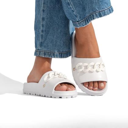 Imagem de Chinelo Slide com corrente Nuvem Leve Macio Confortável 100% em EVA
