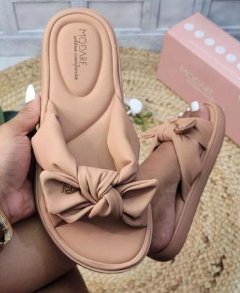 Imagem de Chinelo Slide Feminino Modare Ortopédico Laço Conforto 7208.101.29516