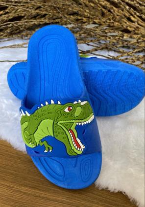 Imagem de Chinelo slide infantil dinossauro t-rex