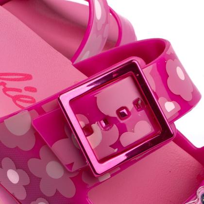 Imagem de Chinelo Slide Infantil Grendene Barbie Logomania Rosa