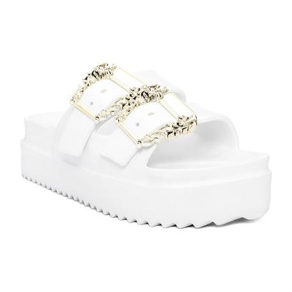 Imagem de Chinelo Slide  Leve Macio Confortável 100 em EVA com detalhe em fivela