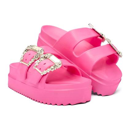 Imagem de Chinelo Slide  Leve Macio Confortável 100 em EVA com detalhe em fivela