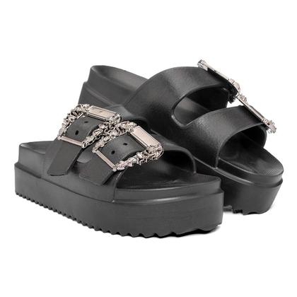 Imagem de Chinelo Slide  Leve Macio Confortável 100 em EVA com detalhe em fivela