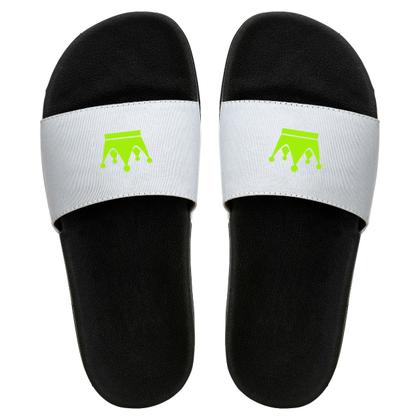 Imagem de Chinelo Slide Masculino Casual Personalizado Coroa Verde