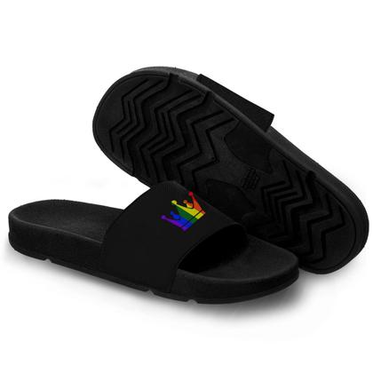 Imagem de Chinelo Slide Masculino Personalizado Coroa LGBT