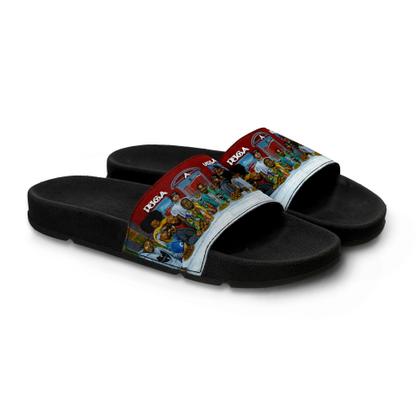 Imagem de Chinelo Slide Masculino Personalizado Santa Ceia Rappers