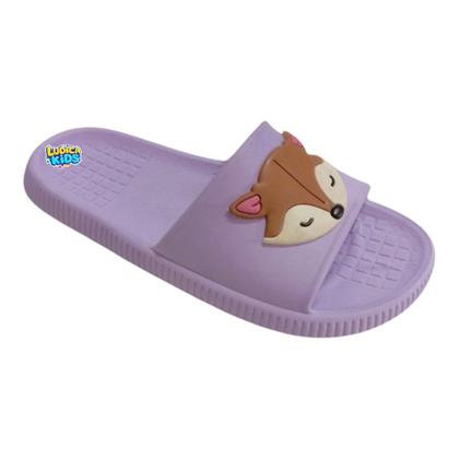 Imagem de Chinelo Slide MAX Raposa Leve Confortável Infantil Menina