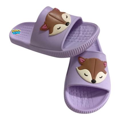 Imagem de Chinelo Slide MAX Raposa Leve Confortável Infantil Menina