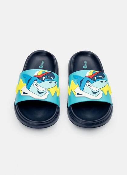 Imagem de Chinelo Slide Menino Tubarão Hip Hop Puket