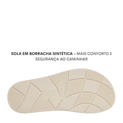 Imagem de Chinelo Slide Modare Ultraconforto Ortopedico Laço 7208.101 - Creme - 36
