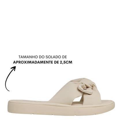 Imagem de Chinelo Slide Modare Ultraconforto Ortopedico Laço 7208.101 - Creme - 36
