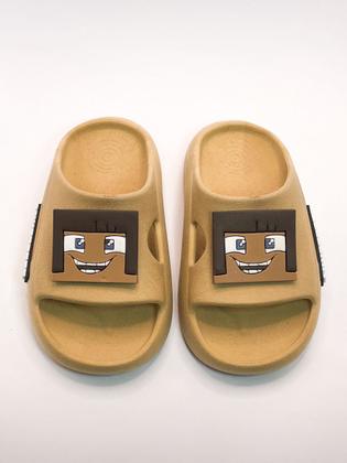 Imagem de Chinelo Slide Nuvem Menino Masculino Confortável Eva Macio Anatômico Escolar Antiderrapante Preto Azul Bege 21/32