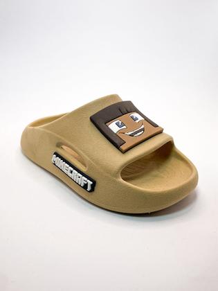 Imagem de Chinelo Slide Nuvem Menino Masculino Confortável Eva Macio Anatômico Escolar Antiderrapante Preto Azul Bege 21/32