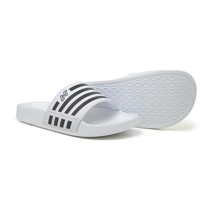 Imagem de Chinelo Slide Nuvem Sandália Preto Branco Masculino Feminino