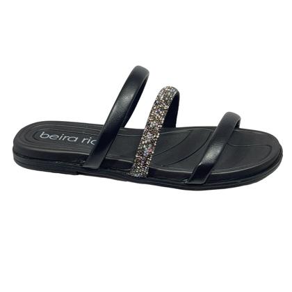 Imagem de Chinelo Slide Rasteira Tira Ponta Strass Beira Rio 8507.104