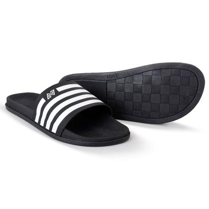Imagem de Chinelo Slide Sandália Tira Preto Branco Bege Masculino Feminino Unissex Leve Confortável