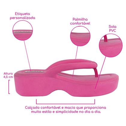 Imagem de Chinelo Tamanco Nuvem Flip Flop Sandália Confort A6.05 C