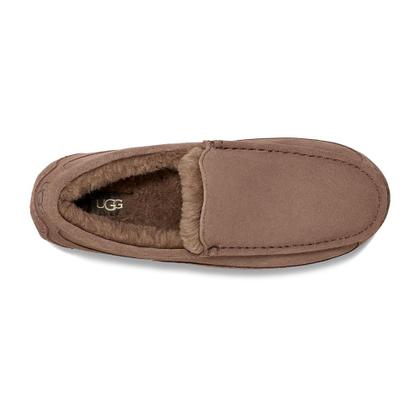 Imagem de Chinelo UGG masculino de camurça Ascot Caribou com forro UGG Plush 9