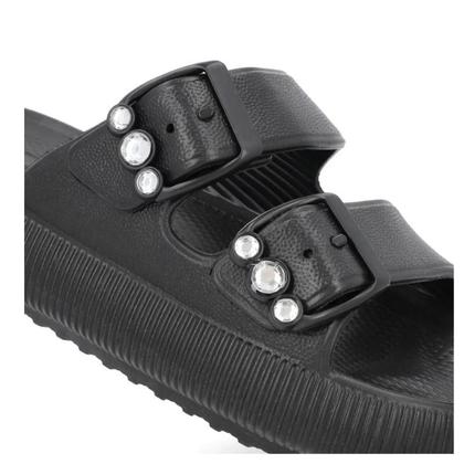 Imagem de Chinelo Usaflex Slide Plataforma Poofy Eva Fivela Brilho