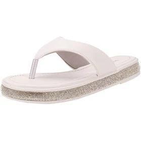 Imagem de Chinelo Via Marte Branco Com Brilhos 114-014-01