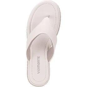 Imagem de Chinelo Via Marte Branco Com Brilhos 114-014-01