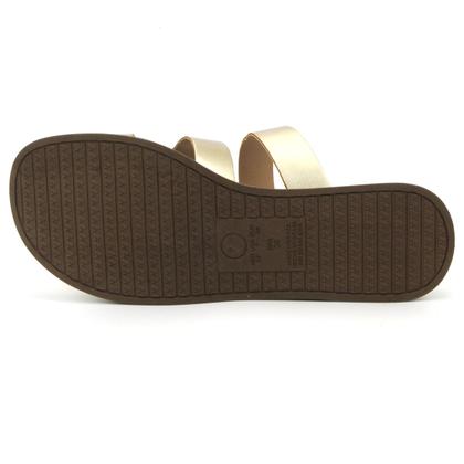 Imagem de Chinelo Via Uno 80304 Papete Flatform Metalizada Casual Feminino