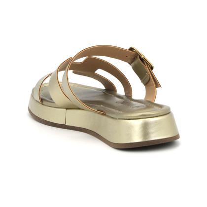 Imagem de Chinelo Via Uno 80304 Papete Flatform Metalizada Casual Feminino