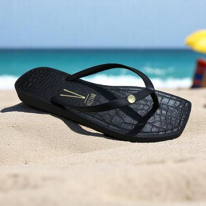 Imagem de chinelo vizzano feminino bico quadrado c/pingente