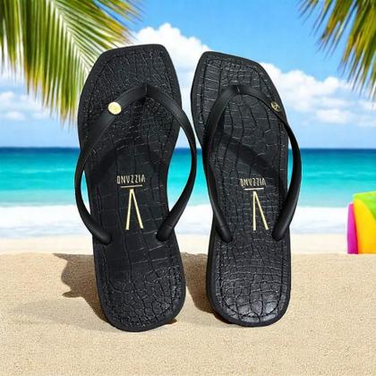 Imagem de chinelo vizzano feminino bico quadrado c/pingente