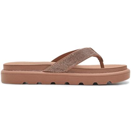 Imagem de Chinelo Vizzano Flat Strass Feminino - Nude