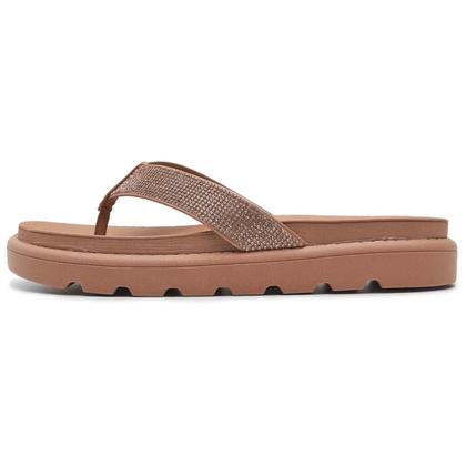 Imagem de Chinelo Vizzano Flat Strass Feminino - Nude