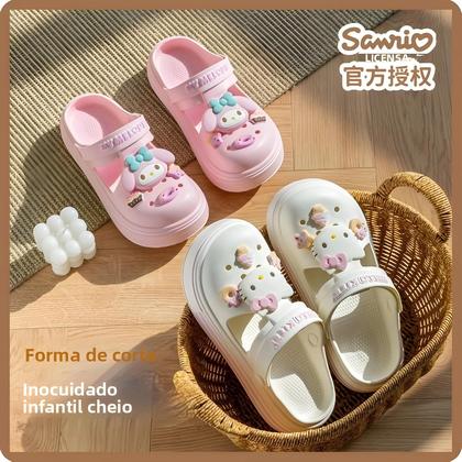 Imagem de Chinelos De Praia Antiderrapantes Hello Kitty Kuromi Para Meninas, Sapatos De Personagem De Anime