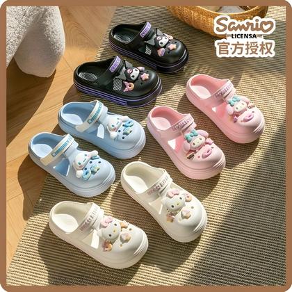 Imagem de Chinelos De Praia Antiderrapantes Hello Kitty Kuromi Para Meninas, Sapatos De Personagem De Anime