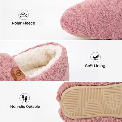 Imagem de Chinelos EverFoams Soft Curly Full Memory Foam para mulheres rosa