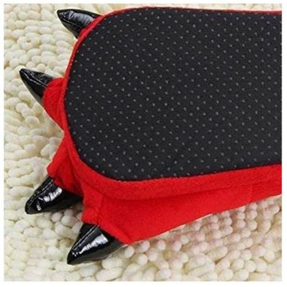 Imagem de Chinelos Kigurumi Kawaii, fantasia de garra de dinossauro para adultos