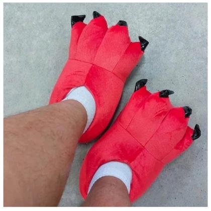 Imagem de Chinelos Kigurumi Kawaii, fantasia de garra de dinossauro para adultos