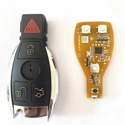 Imagem de Chip de Chave Remota Inteligente Mercedes Benz - 315MHz/433MHz - 4 Botões - Compatível com Xhorse VVDI