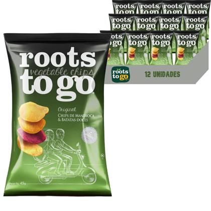 Imagem de Chips De Mandioca E Batata-Doce Roots To Go 45G (12 Pacotes)