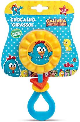 Imagem de Chocalho Infantil Galinha Pintadinha Girassol - Elka