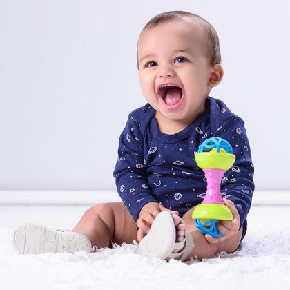 Imagem de Chocalho Mordedor Bebe Halter Unissex Ponta Macia - Pimpolho Baby