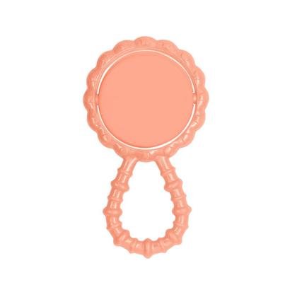 Imagem de Chocalho Mordedor para Bebê Macio Flexível Rosa Capivara BabyGo