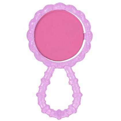 Imagem de Chocalho Mordedor Para Bebe Macio Flexível Rosa José Totoy BabyGo