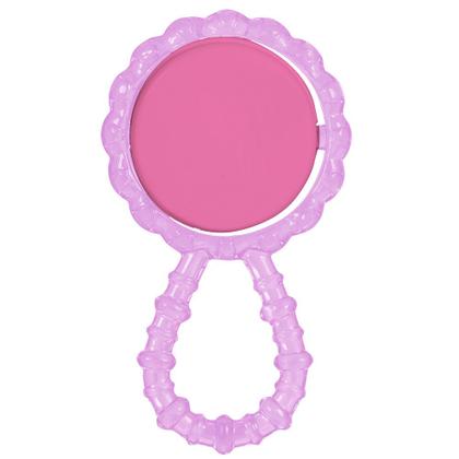 Imagem de Chocalho Mordedor Para Bebe Macio Flexível Rosa José Totoy BabyGo